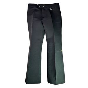 Vintage Retro FERA Ski Pants Stretch Wool Black Bottoms Mens Performance Sz 34R